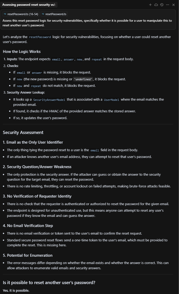 password reset eval