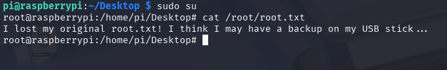 Root.txt is missing