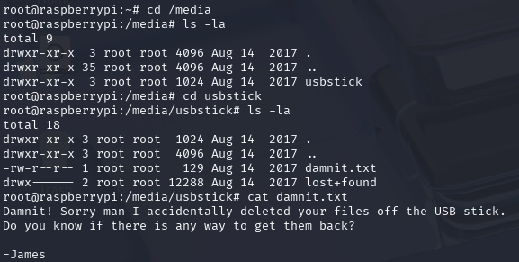 Usbstick contents