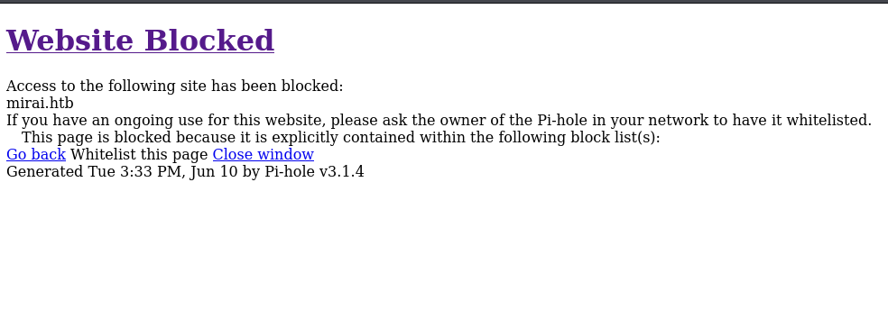 Index of the web site